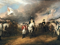 The painting of the Surrender of Lord Cornwallis  by John Trumbull.