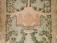 Layout of the Capitol Grounds drawn by Landscape Architect Frederick Law Olmsted in 1874.