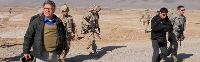 Sen. Franken in Afghanistan