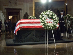 Lying in State of President Gerald Ford in the rotunda.