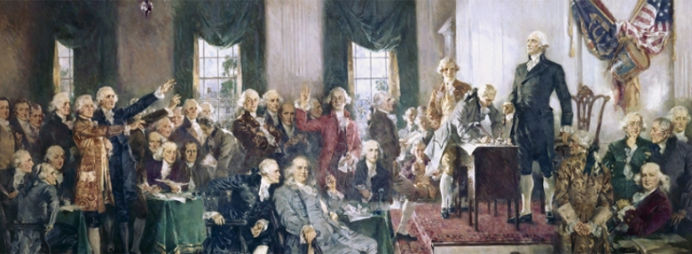 Painting of the Signing of the Constitution 