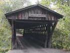 Easley Bridge (1927) is the oldest of the three remaining covered bridges in Blount County, all of which are still in use.