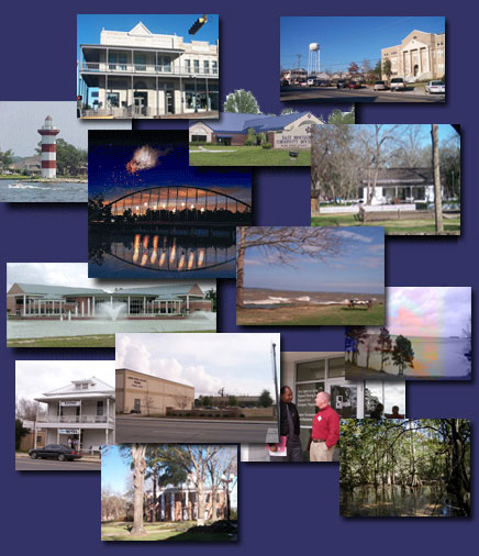 A collage of 8th district sights