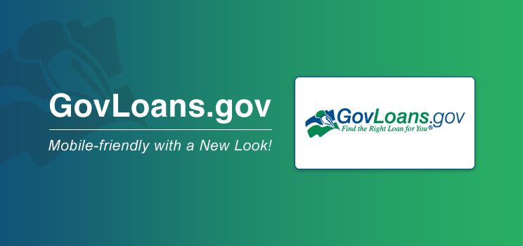 GovLoans.gov Logo and Mobile-Friendly Picture