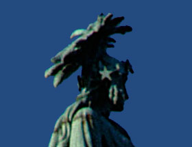 Freedom statue on top of Capitol