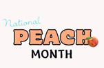 '‏‎August is National Peach Month! The peach plant is described as a small, deciduous tree that grows up to 25 to 30 feet tall, and widely grown in the United States, Europe, and China. Peaches are grown commercially in 28 states, and they are the third most popular fruit grown in America. The top four peach-producing states are California, South Carolina, Georgia and New Jersey. Although Georgia is known as the Peach State, California actually produces more than 50% of the peaches in the U.S. 

Did you know the term, “you’re a real peach” originated from the tradition of giving a peach to the friend you like? Happy #NationalPeachMonth!‎‏'