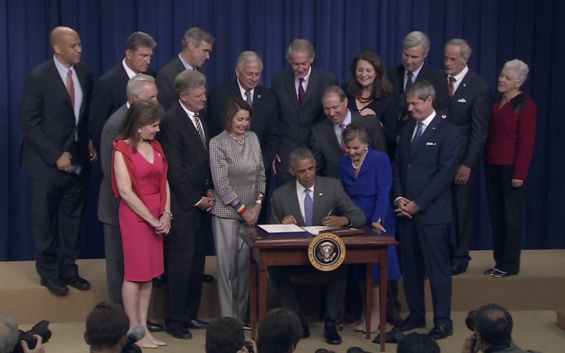 President Obama signs into law H.R. 2576, the Frank R. Lautenberg Chemical Safety for the 21st Century Act