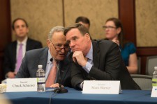 Senators Chuck Schumer (D-NY) and Mark Warner (D-VA)