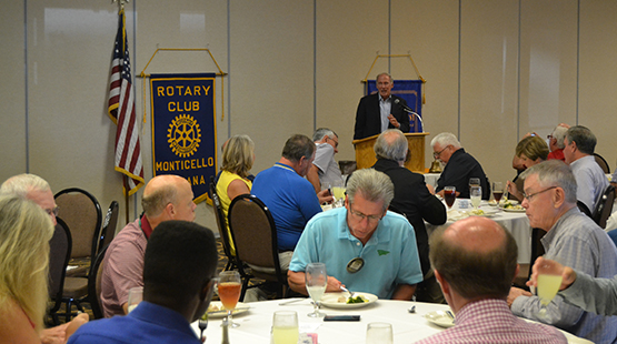 Coats Addresses Monticello Rotary Club
