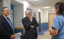 Rep. Larson speaks with doctors at Hartford Children's Hospital 