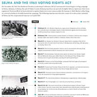 Timeline: Selma and the 1965 Voting Rights Act (PDF)