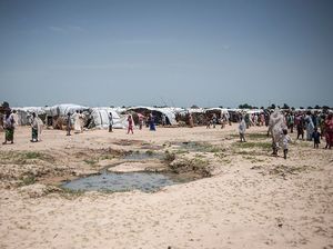 This camp near Maiduguri, Borno State, northeastern Nigeria houses more than 16,000 displaced persons.