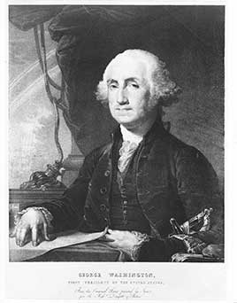 George Washington, first President of the United States (1789-1797)
