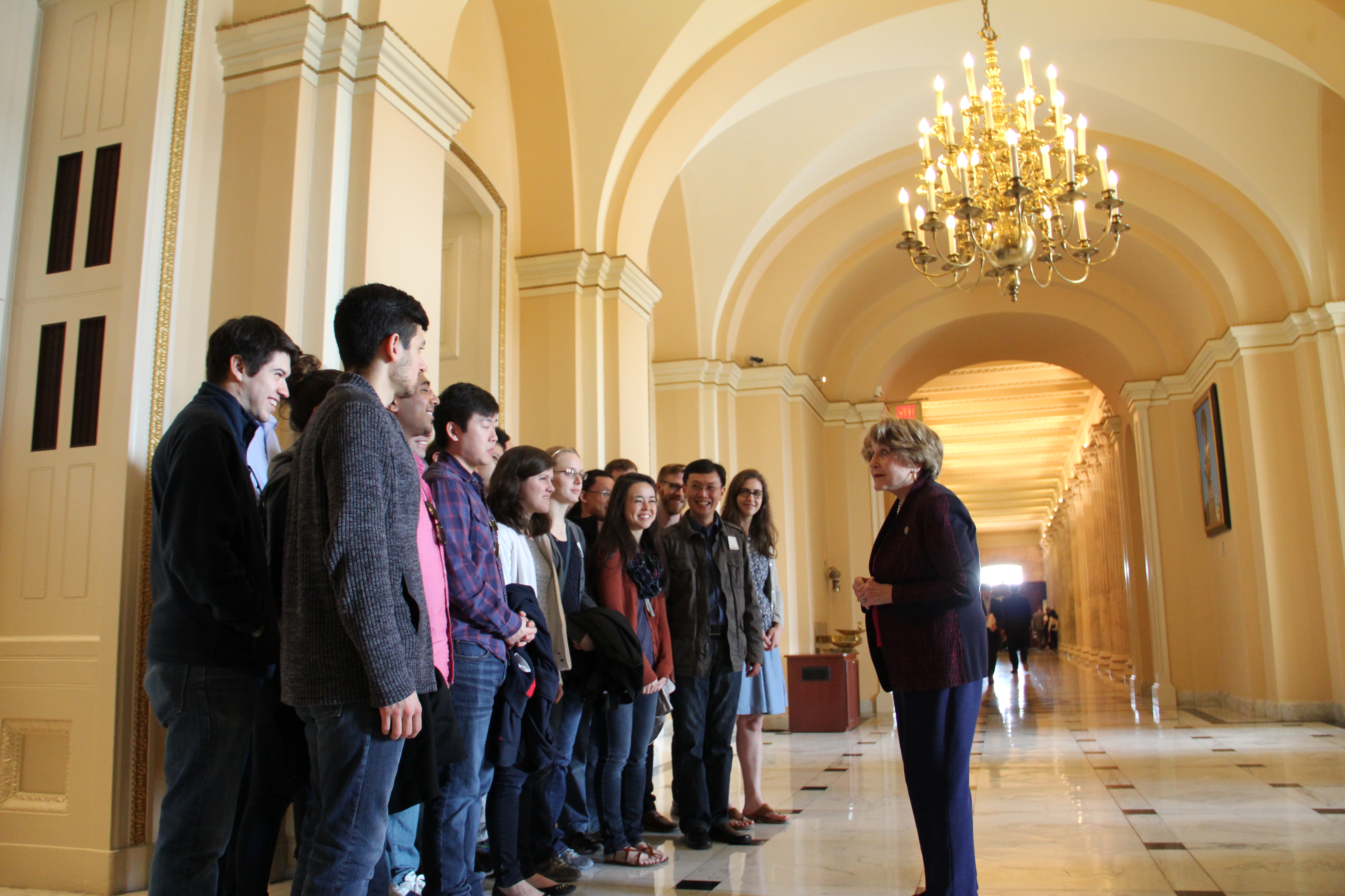 Congresswoman Slaughter speaks to students