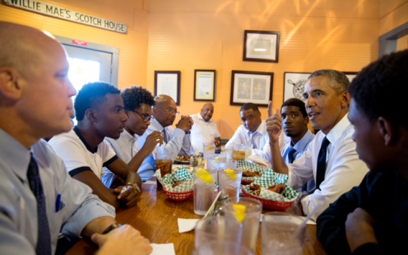 Rep. Richmond and POTUS meet with local youth