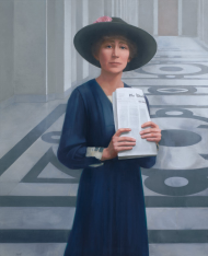 Jeannette Rankin of Montana, a suffragist and peace activist, was the first woman to serve in Congress.