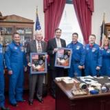 Rep. Olson and Rep. Hall with the STS-130 Crew