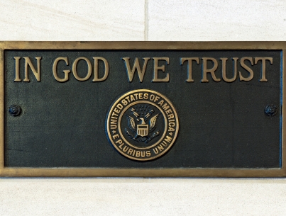 "In God We Trust" Plaque