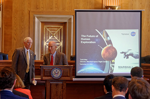 Rep. Brooks introduces MSFC Director Todd May at Space Transportation Association event | by repmobrooks
