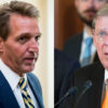 Sen. Jeff Flake, R-Ariz., (left), and Sen. Johnny Isakson, R-Ga., (right) spoke about what to do about the Supreme Court after the presidential election. (Photos: Flake—Bill Clark/CQ Roll Call/Newscom; Isakson—Zuma Press/Newscom)
