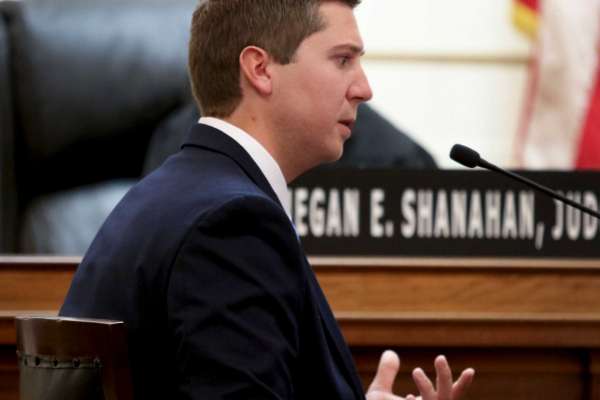 Ray Tensing takes the stand on the fifth day of witness testimony in his trial, Tuesday, Nov. 8, 2016, in Cincinnati. Tensing, the former University of Cincinnati police officer, is facing charges of murder and voluntary manslaughter in the July 2015, shooting death of Sam DuBose during a routine traffic stop. (Cara Owsley/The Cincinnati Enquirer via AP, Pool)
