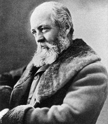 Black and white picture of Frederick Law Olmsted  best known for designing the grounds of New York City’s Central Park, the U.S. Capitol in Washington, D.C., the Biltmore Estate in North Carolina, and the 1893 World’s Columbian Exposition in Chicago. 