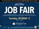 Our next seasonal job fair is TODAY at the Christiana Mall. As we get closer to the holiday season, more and more employers are looking to hire. If you, or someone you know, is looking for employment, come on out! Also, don't forget to SHARE to spread the word!