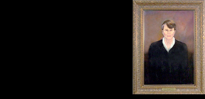Attorney General Reno’s 2001 Official Portrait by Dorothy Swain Lewis