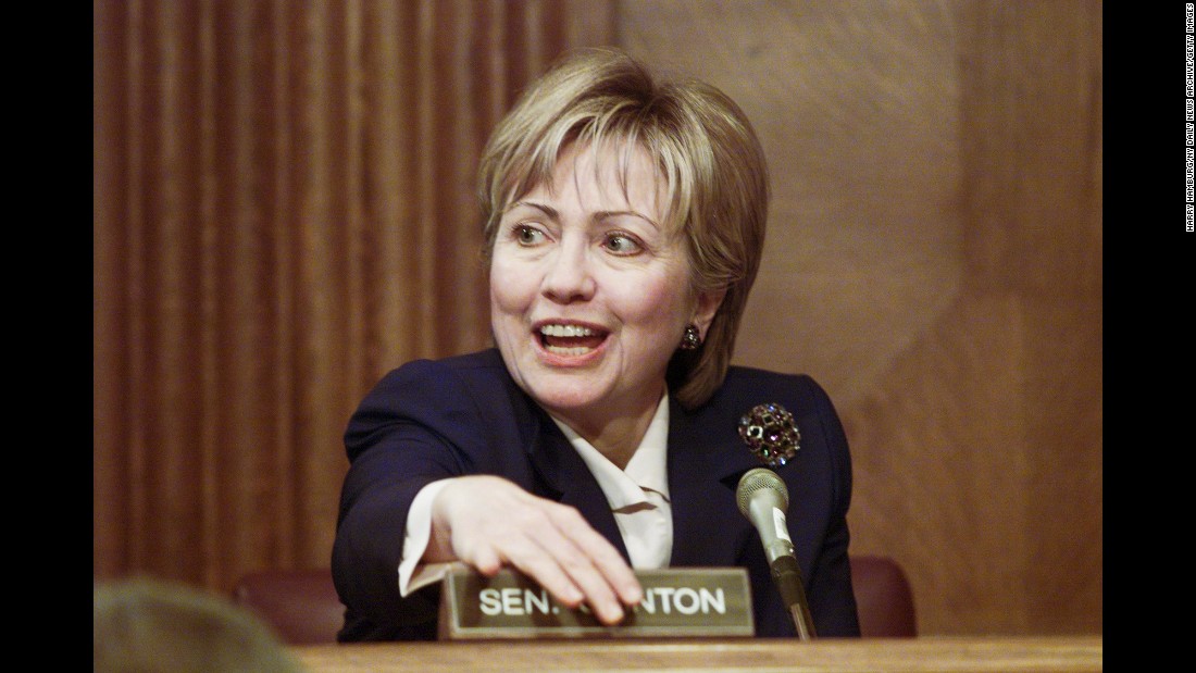 Clinton makes her first appearance on the Senate Environment and Natural Resources Committee.