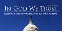 'On July 30, 1956, President Eisenhower signed legislation making "In God We Trust" our official national motto. Today marks its 60th anniversary! 

So today, let us look back on that moment and reaffirm our commitment to trust in God for our country's future. 

Proverbs 19:21 states, "Many are the plans in a person's heart, but it is the LORD's purpose that prevails"-- may we all live in the confidence of that truth.'