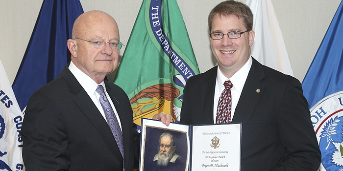 USSOCOM Intelligence Officer receives coveted Galileo Award