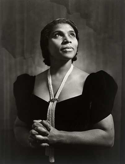 Portrait of Marian Anderson by Yousuf Karsh, Photograph, 1945
