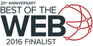 Best of Web Finalist 2016 logo – click for more details.