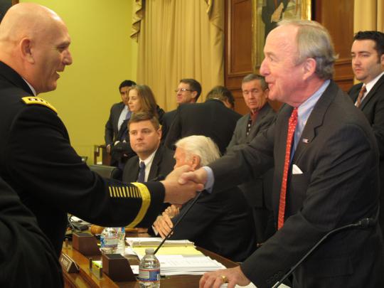 Rep. Frelinghuysen greats General Odierno, Chief of Staff of the Army