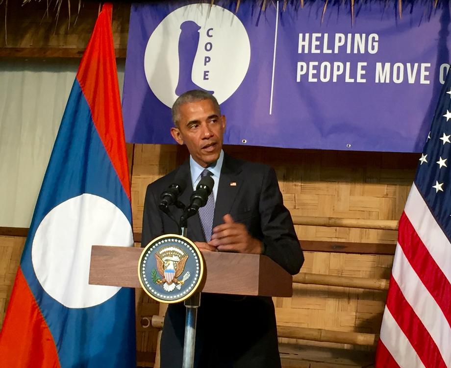 USAID Images of President Obama in Laos