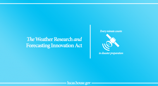 Lucas-Bridenstine Weather Forecasting Bill Passed in the House feature image