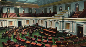 Postcard of the U.S. Senate Chamber