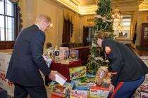 U.S. Senator Johnny Isakson, R-Ga., chairman of the Senate Committee on Veterans' Affairs, attends the committee's annual Toys for Tots drive on December 7, 2016. 