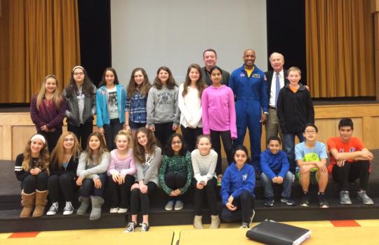 Rep. Frelinghuysen continued his NASA astronaut tour with students at Anthony Wayne MS in Wayne