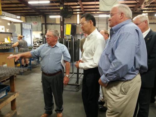 On August 22, 2014 Ambassador Umarov of Kazakhstan and I met with representatives at K&S Wire in Neosho. 