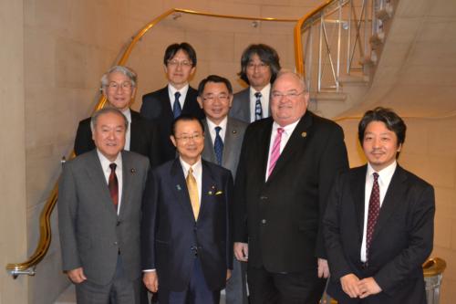 Congressman Long, Co-Chair of the Congressional Study Group on Japan, visits with Japanese Diet members to discuss diplomatic and trade relations, April 28, 2015 