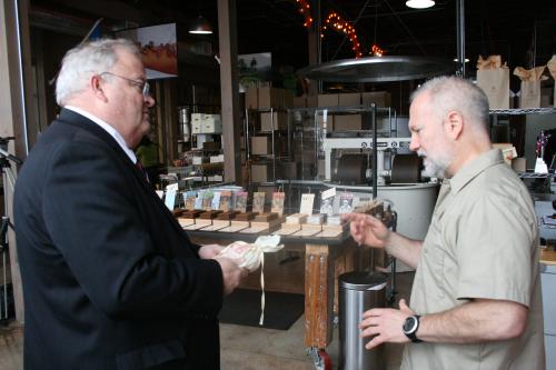 On Monday, March 25, I toured Askinosie Chocolate, a local chocolate manufacturer in Springfield. A growing economy needs a strong small business and manufacturing sector.