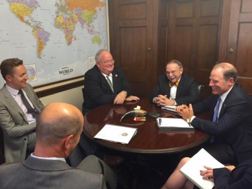 Congressman Long meets with MU Chancellor Loftin and President Wolfe, June 17, 2015