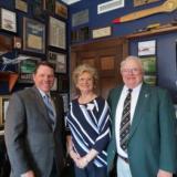 Congressman Graves takes a photo with Barb and Bob Chizek of Kansas City in his Washington, DC office