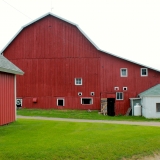 A Red Barn on a Farm