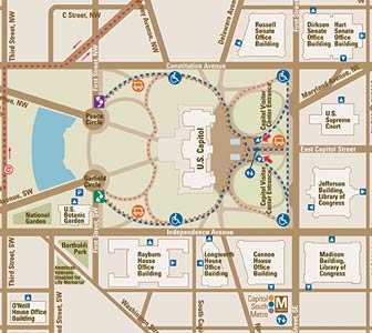Capitol Visitor Center Map