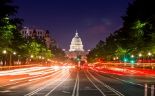 United States Capitol at night
