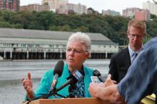 EPA Administrator Gina McCarthy speaks about Puget Sound recovery in Tacoma. 