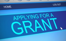 Computer screen applying for a Grant
