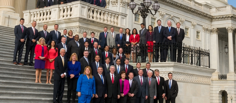 Freshmen Members of the 115th Congress at the U.S. Capitol